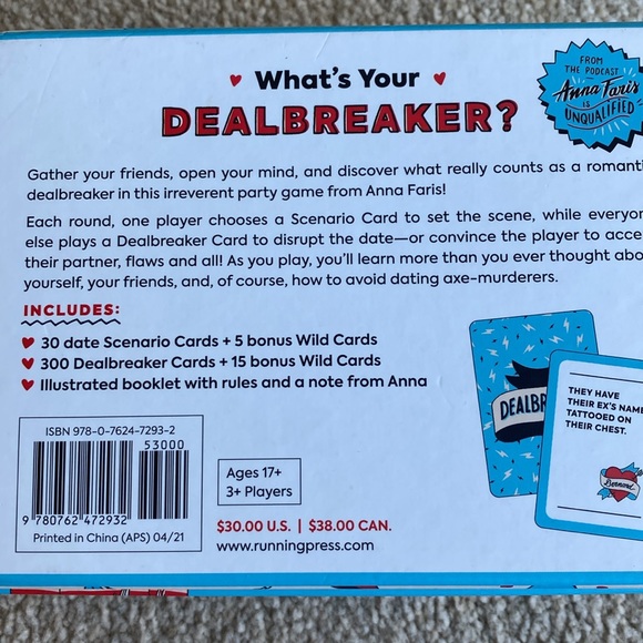 Anna Faris Dealbreakers - a Game about Relationships - NEW - Picture 3 of 5